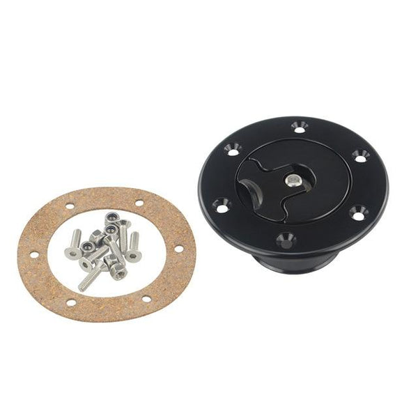 FREE SHIP Aluminum Billet Fuel Surge Tank / Fuel Cell Cap Flush Mount 6 bolt Mirror Polished Opening ID 35.5mm VR-SLYXG01