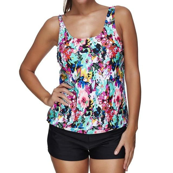 Tankini Swimsuit 2019 With Shorts Two Piece Swimwear Female Plus Size Swimming Suit For Women Beachwear Bathing Suit May Bathers