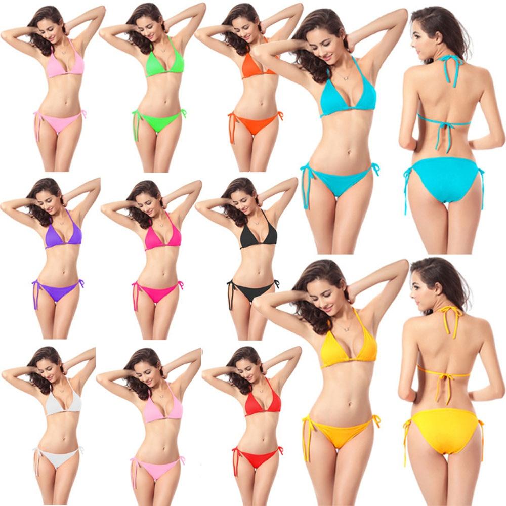 Bikini 2019 Push up Women Bandage Bikini Set Push-up Bra Swimsuit Bathing Suit Swimwear Cover up Dropping Maillot de bain New