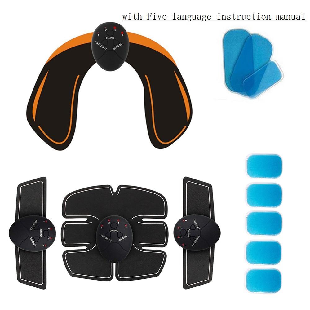 Five-language EMS Hips Trainer Electric Hip Stimulator Buttocks Lifting Trainer+Body Shape Muscle Training Gear Set Slimming