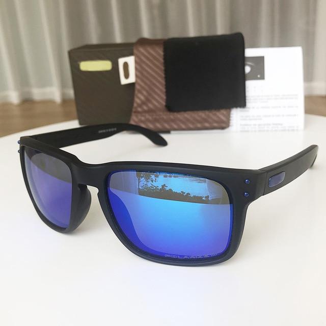HOLBROOKer Retro Unisex Sunglasses Men Brand Designer Real Polarized UV400 lens Square Sun glasses for Sports Fishing driver vr