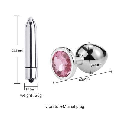 Runyu Smooth Anal Toys Metal Butt Plug Masturbator for Man Anal Vibrators Anal Plug Private Goods for Men Adult Toys Sex Shop