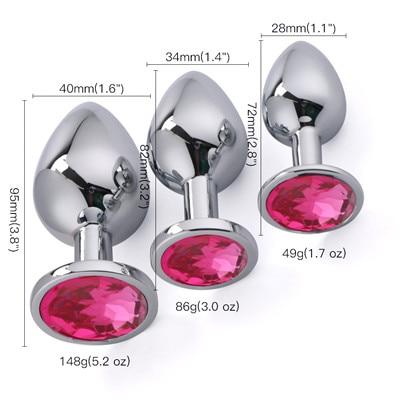 Runyu Smooth Anal Toys Metal Butt Plug Masturbator for Man Anal Vibrators Anal Plug Private Goods for Men Adult Toys Sex Shop