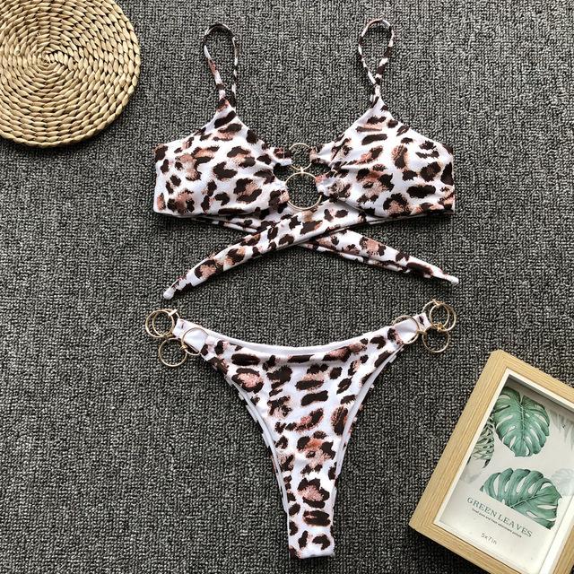 Bikini Set 2019 Hot Selling Simple Ring Accessories Women Swimwear Bikini New Style Push Up Padded Swimming Suit Bathing Suit