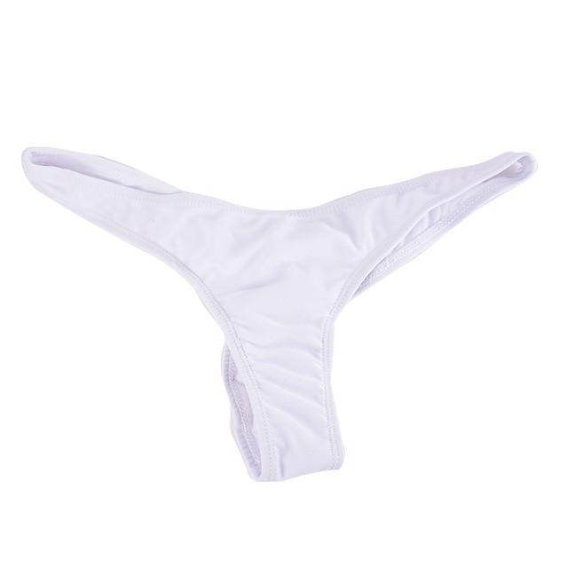 8 Color Female Briefs Cut Out Thong Separates Summer Beach Bathing Suits Women Bikini Bottom Swimwear Swim Shorts