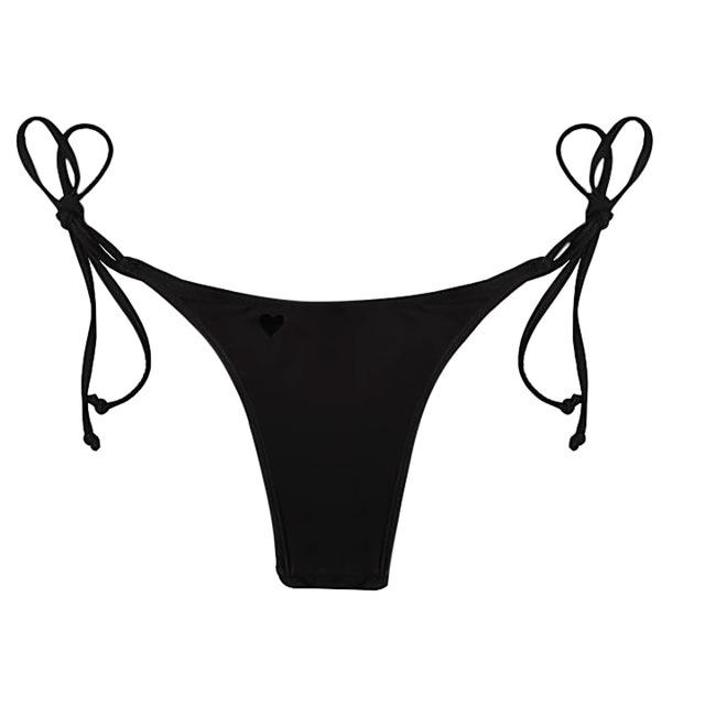 Swimwear Women 2019 Sexy Cheeky Bikini Bottom Two-Piece Separates brazilian bikini bottoms Thong Swimsuit Heart Cut Biquini Swim