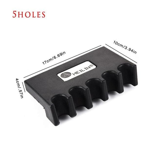 Portable Billiards Pool Cue Stick Holder Stand Rest 2/3/4/5 Size Black Snooker Table Wall Mount Hanging Professional Rack Holder