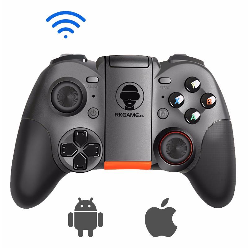 RKGAME 4th VR Game Controller Gamepad Joystick Bluetooth Wireless Remote Control Gamepad For IOS Andorid Mobile Phone PC Tablet