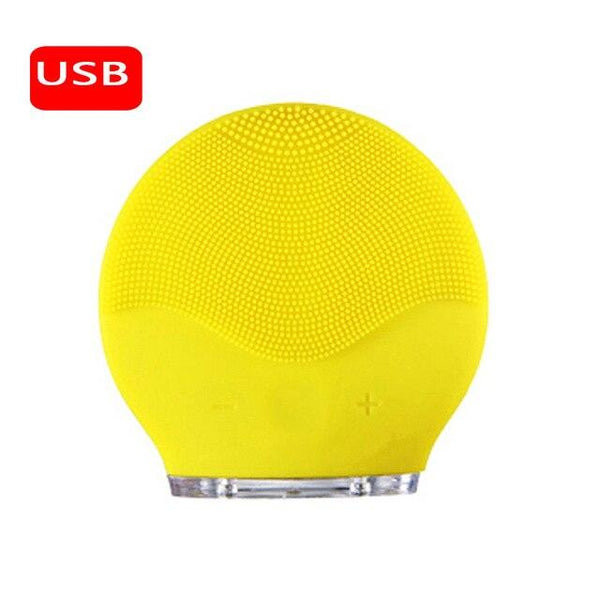 Facial Cleanser Washing Brushes Face Cleaning Brush Electric Mini Electric Facial Brushes Waterproof Silicone Facial Clean Brush