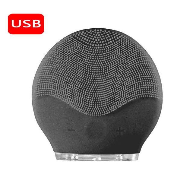 Facial Cleanser Washing Brushes Face Cleaning Brush Electric Mini Electric Facial Brushes Waterproof Silicone Facial Clean Brush