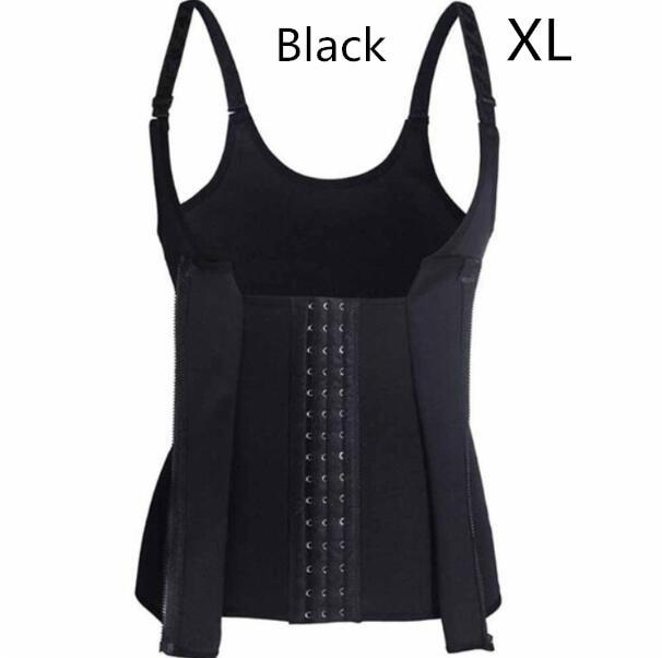Shoulder Strap Waist Trainer Slimming Belt Vest Anti Cellulite Corset Women Zipper Hook Body Shaper Waist Cincher Weight Loss