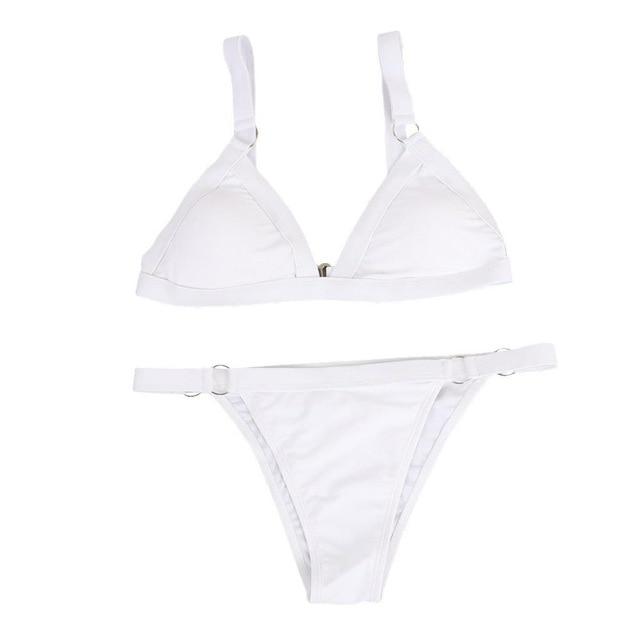 Women Sexy High Cut Two Piece Swimsuit Funny Bathing Suit Monokini Swimwear Swimming Suit For Women Bikini 2019