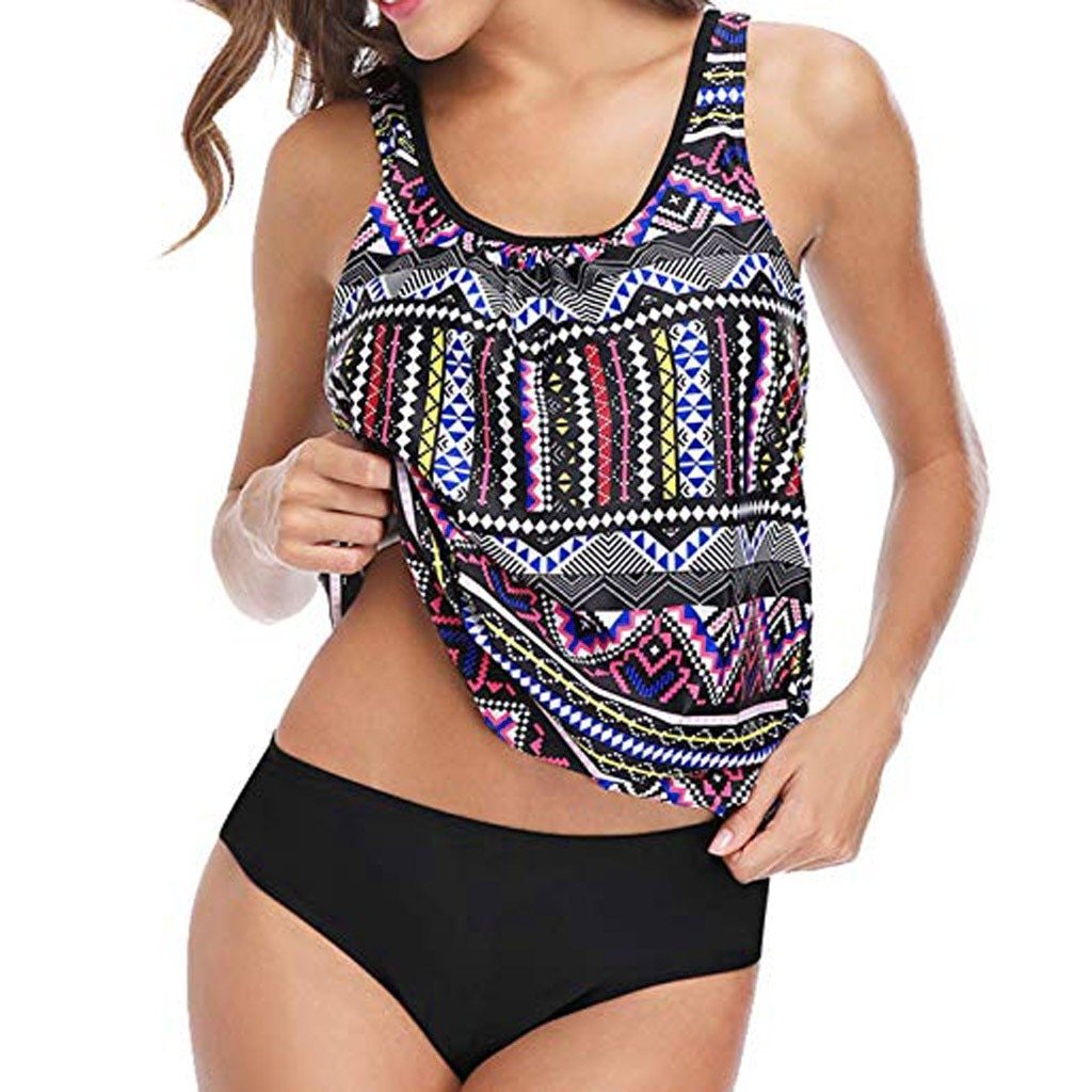 2019 New Women's Fashion Summer Beach Wear Swimming Women Sexy Bikini Set Swimwear Push-Up Padded Print Swimsuit Beachwear