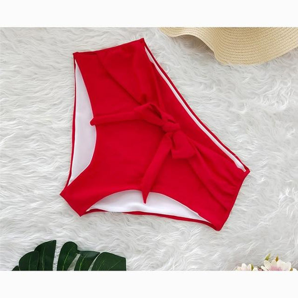 High Waist Panties For Women Bottoms Two Piece Separate Women Swimsuit Shorts Solid Bathing Suit Underwear Women Beach Swim Pant