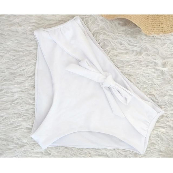 High Waist Panties For Women Bottoms Two Piece Separate Women Swimsuit Shorts Solid Bathing Suit Underwear Women Beach Swim Pant