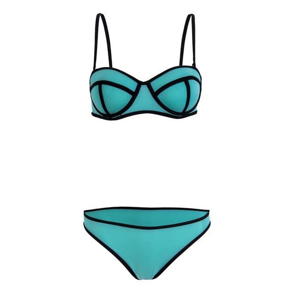 Hot Sale Ladies Swimwear Women Bikini Set High Waist Push-up Bra Swimsuit Bathing Suit Beach Swim Costume