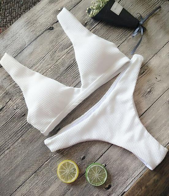 Summer New Sexy Hot Sale Women Push-up Padded Bra Bandage Bikini Set Swimsuit e Swimwear Swimming Bathing Beach Beachwear