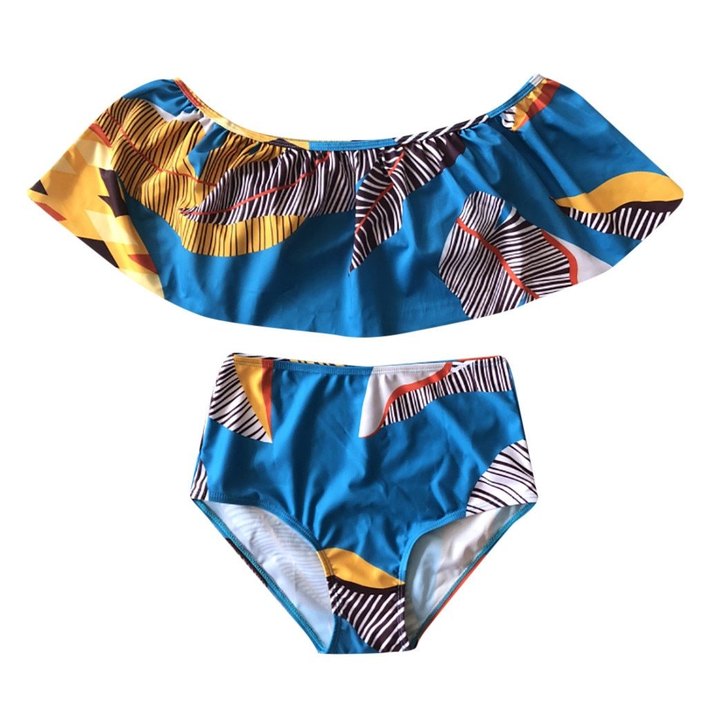 2019 New Fashion Summer Swimming Pool Wear Beach Wear Women Sexy Printed Bikini Set Push-Up Padded Bathing Swimwear Swimsuit