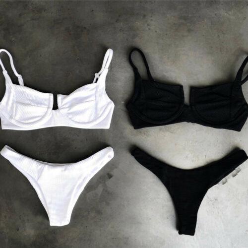 2018 New Women Bandage Push-up Padded Bikini Set Swimwear Swimsuit Bathing Suit Beachwear Swimming Costume