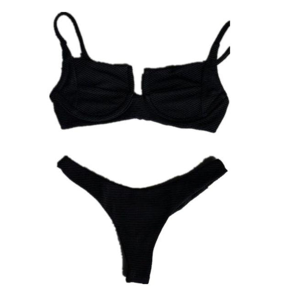 2018 New Women Bandage Push-up Padded Bikini Set Swimwear Swimsuit Bathing Suit Beachwear Swimming Costume