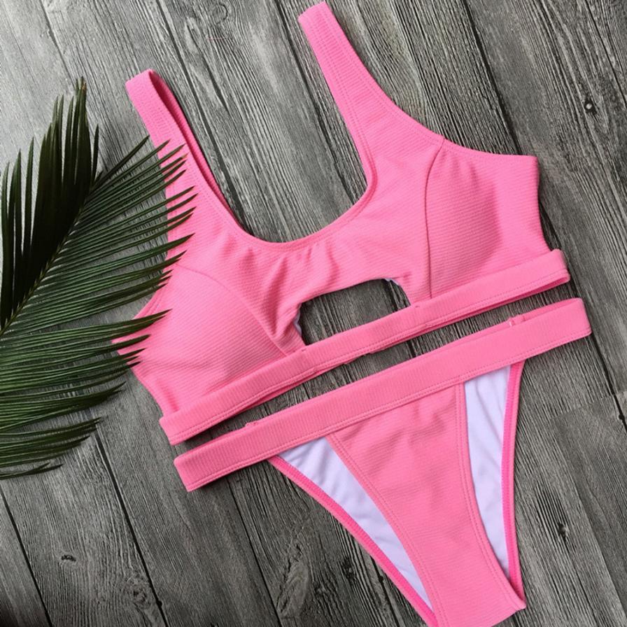 Women Push-Up Padded Bra Beach Bikini Set Swimsuit Swimwear Sexy High Cut women's swimming suit maillot de bain femme 2018