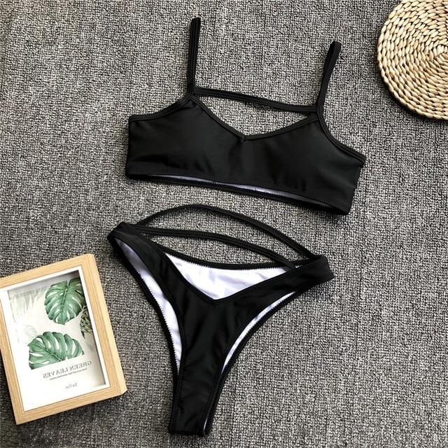 Leopard Fashion Two Piece Women Sexy Plus Size Swimwear Bathing Suit Biquini with Maillot De Bain Femme 2019 Swimsuit Swimming