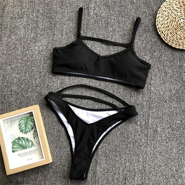 Leopard Fashion Two Piece Women Sexy Plus Size Swimwear Bathing Suit Biquini with Maillot De Bain Femme 2019 Swimsuit Swimming