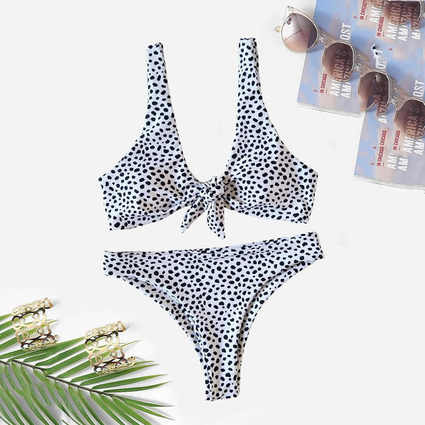 Fashion 2019 New Summer Beach Wear Swim Women Swimwear Beachwear Leopard 2 Pieces Bikini Swimsuit Bathing Suit