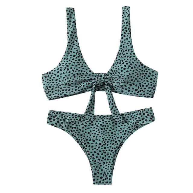 Fashion 2019 New Summer Beach Wear Swim Women Swimwear Beachwear Leopard 2 Pieces Bikini Swimsuit Bathing Suit