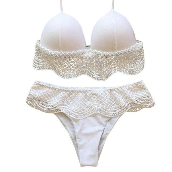 SAGACE Clothes Sexy Swimwear solid Bandage push up Swimsuit girl lady 2019 Summer beach wear swimming suit for women Beachwear