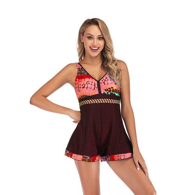 Sexy Tankini Swimsuits Women Beach Wear Two Piece Swimsuit Swimwear Women Swimming Summer Bathing Suit Bikini 2019 Plus Size 5XL