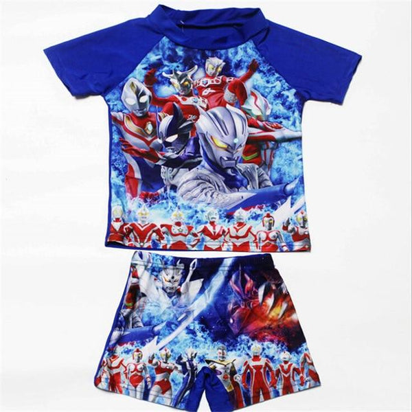 Kids Girl Swimsuit 2019 Baby Boy Cartoon Printing Swim Suit Girls Two Pieces Swim Short Boy Beach Swimsuit For Baby Boy