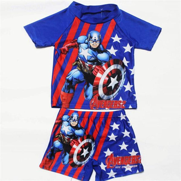 Kids Girl Swimsuit 2019 Baby Boy Cartoon Printing Swim Suit Girls Two Pieces Swim Short Boy Beach Swimsuit For Baby Boy