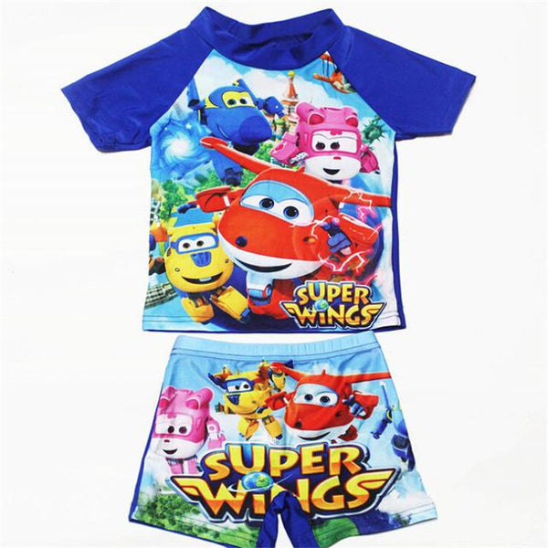 Kids Girl Swimsuit 2019 Baby Boy Cartoon Printing Swim Suit Girls Two Pieces Swim Short Boy Beach Swimsuit For Baby Boy