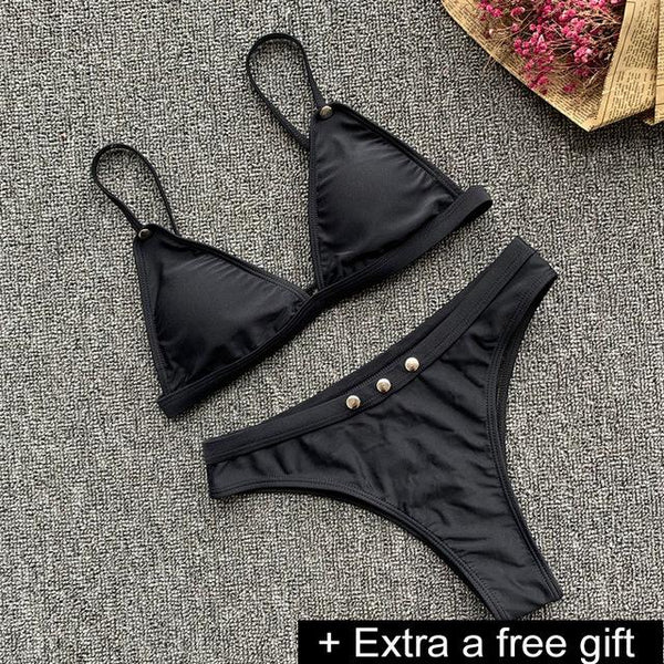 VIAOLI 2018 Sexy Ladies White Floral Halter Biquini Swimsuit Swim Beach Wear Bathing Suit Swimwear Women Brazilian Bikini