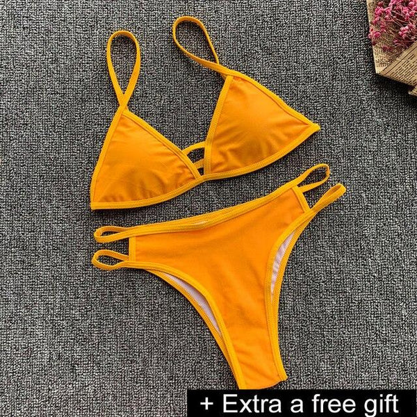VIAOLI 2018 Sexy Ladies White Floral Halter Biquini Swimsuit Swim Beach Wear Bathing Suit Swimwear Women Brazilian Bikini