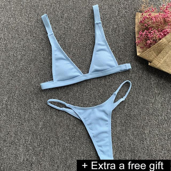 VIAOLI 2018 Sexy Ladies White Floral Halter Biquini Swimsuit Swim Beach Wear Bathing Suit Swimwear Women Brazilian Bikini