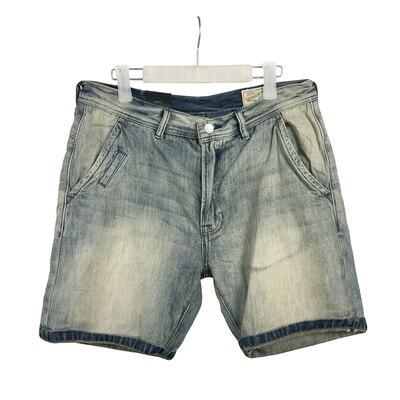 summer denim shorts male jeans men jean shorts bermuda skate board harem mens jogger ankle ripped KZ915