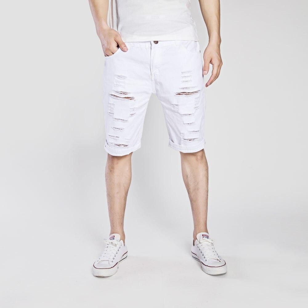 Hot 2019 Spring summer men's fashion Europe and the United States wind casual cotton Ripped hole Worn out wash shorts M-3XL