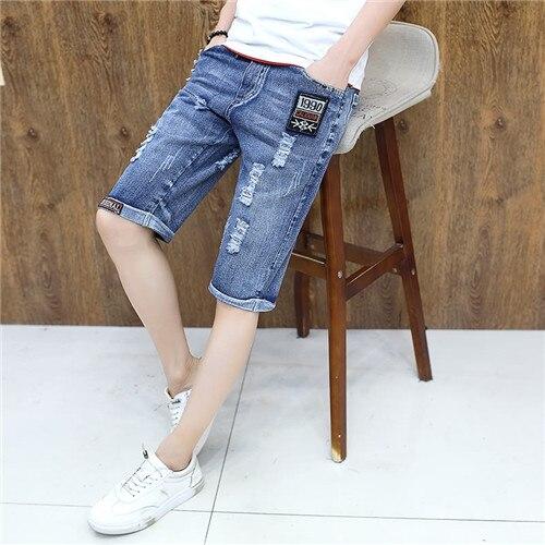 Pop Fashion Man ripped, shorts, Bermuda Brand Clothing In The Summer Of 111% Breathable Cotton Shorts Male Shorts