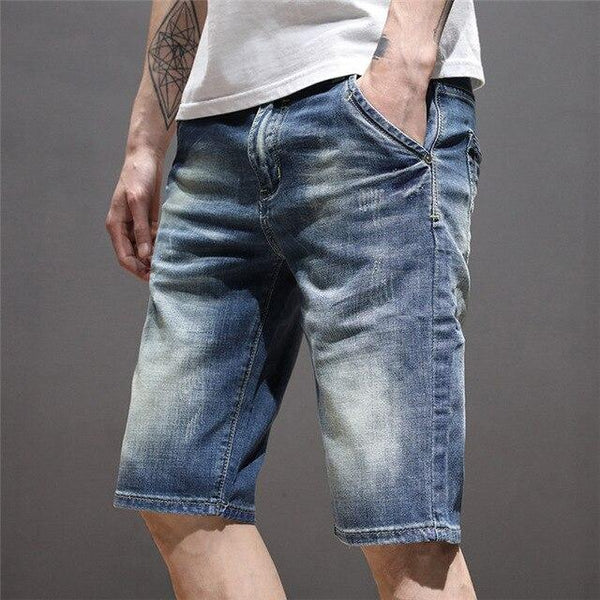 Men Summer Denim Shorts Male Jeans Men Jean Shorts Bermuda Skateboard Mens Jogge Ripped Wave Shorts 38 40,311