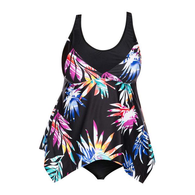 2019 Sexy Women Swimsuit Plus Size Tankini Top Dress Shorts Swimwear Push Up Bathing Suit Swimming Costume