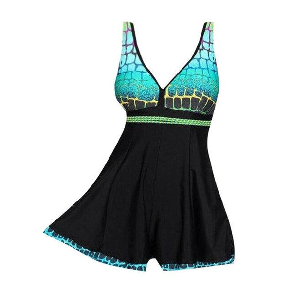 2018 new swimwear women bikini Womens Stripes Lined Up Loose elasticity Double Up Tankini Top Sets Swimwear big size S-XXXL
