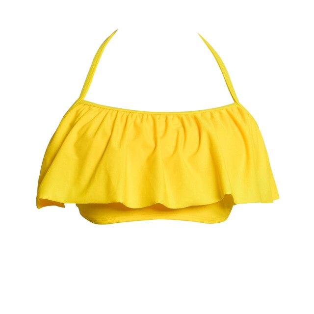 Swimming Suits Girls Bikinis Top Swim Bra Retro Swim Wear Beach Top and Swim Bikini High Waist Two Piece Separates Tankinis Top