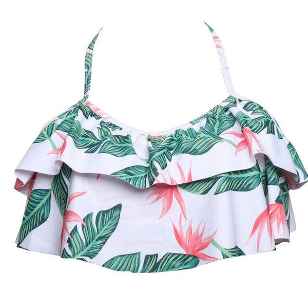 Swimming Suits Girls Bikinis Top Swim Bra Retro Swim Wear Beach Top and Swim Bikini High Waist Two Piece Separates Tankinis Top