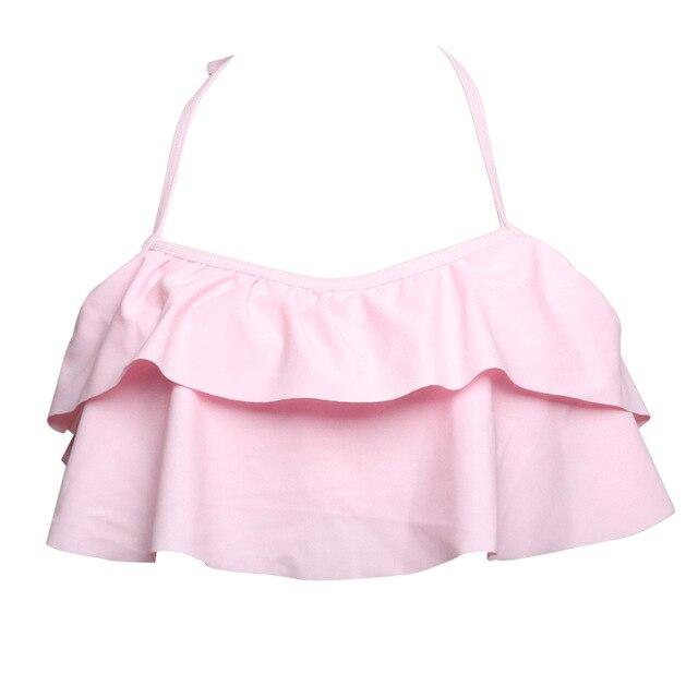 Swimming Suits Girls Bikinis Top Swim Bra Retro Swim Wear Beach Top and Swim Bikini High Waist Two Piece Separates Tankinis Top