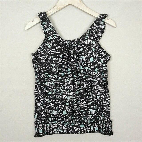 Tank Heart Print Biquini Plus Size Swimwear Women Tankini Top Two Piece Swimsuit with shorts badpak Swim Bathing Suit bikinis