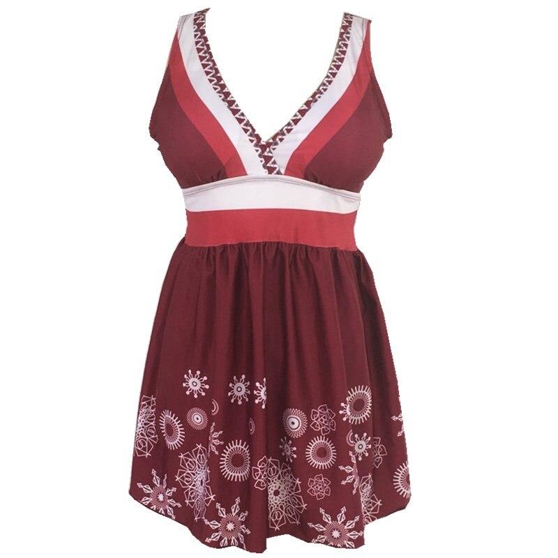 Womens Two-Piece Swimsuit Print Tankini Tank Top Bandage Bikini Set Push-up Padded Bra Bathing Suit Swimwear Women