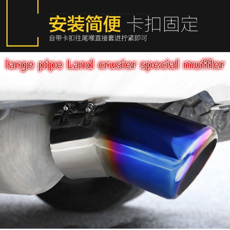 Decoration Tube Special LargeNew Styling Auto Round Bent Exhaust Muffler For Land Cruiser Tail Throat Stainless Steel End Tips