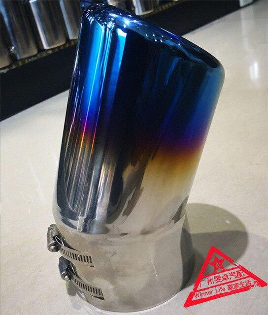 Decoration Tube Special LargeNew Styling Auto Round Bent Exhaust Muffler For Land Cruiser Tail Throat Stainless Steel End Tips